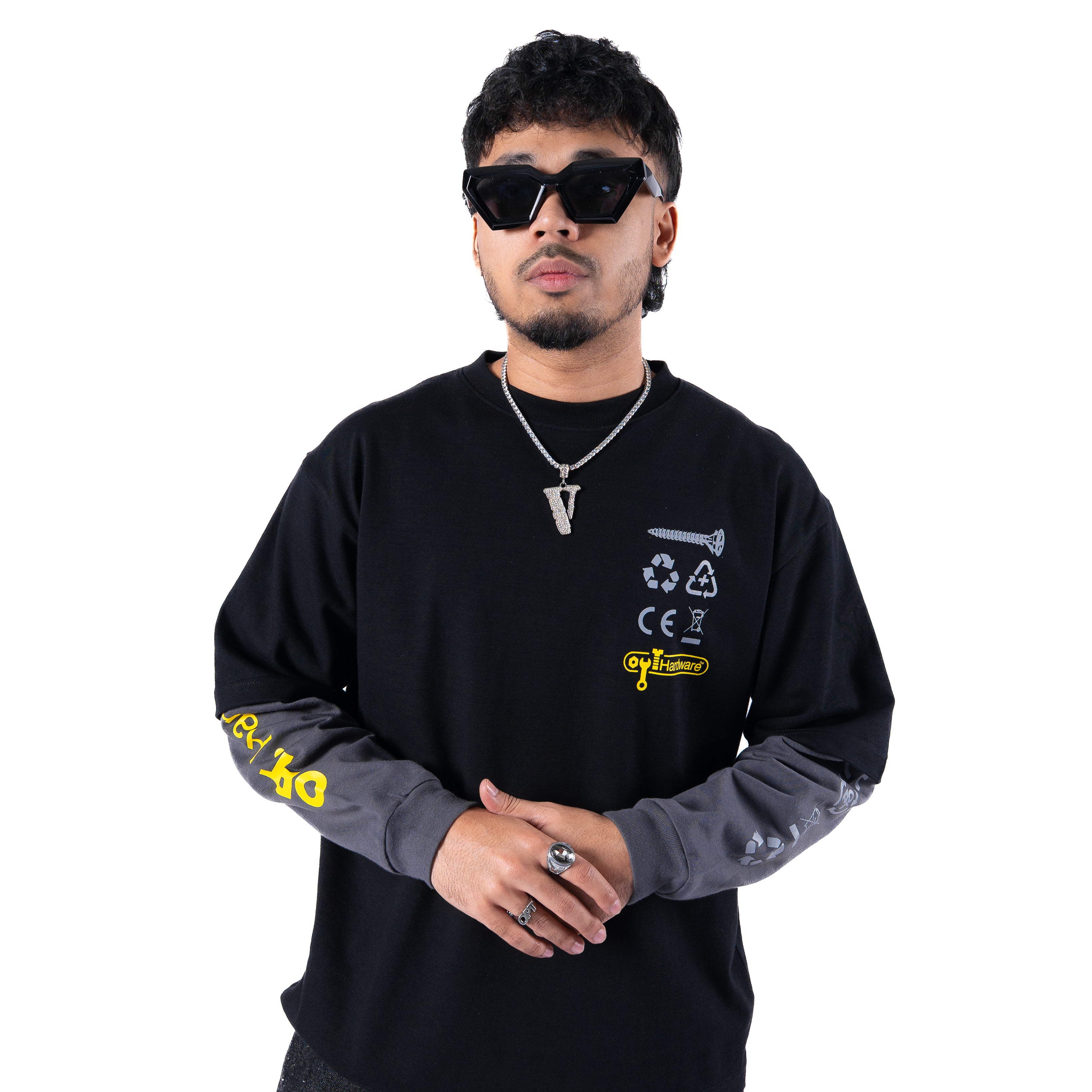 Double Sleeves Tee Hardware (Black)