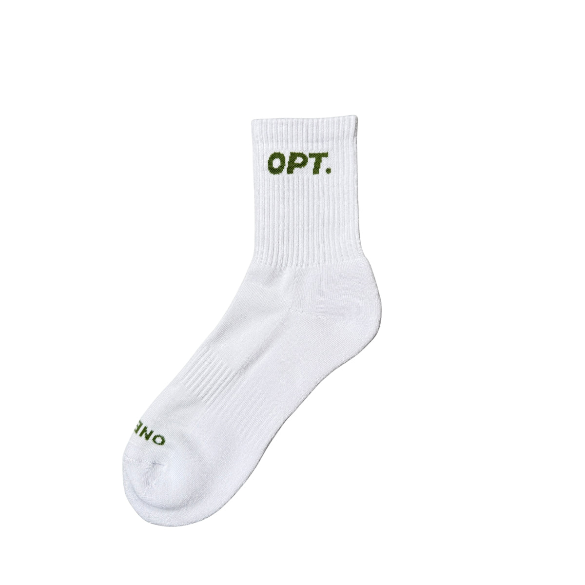 OPT Socks (White & Green) 1 Pair