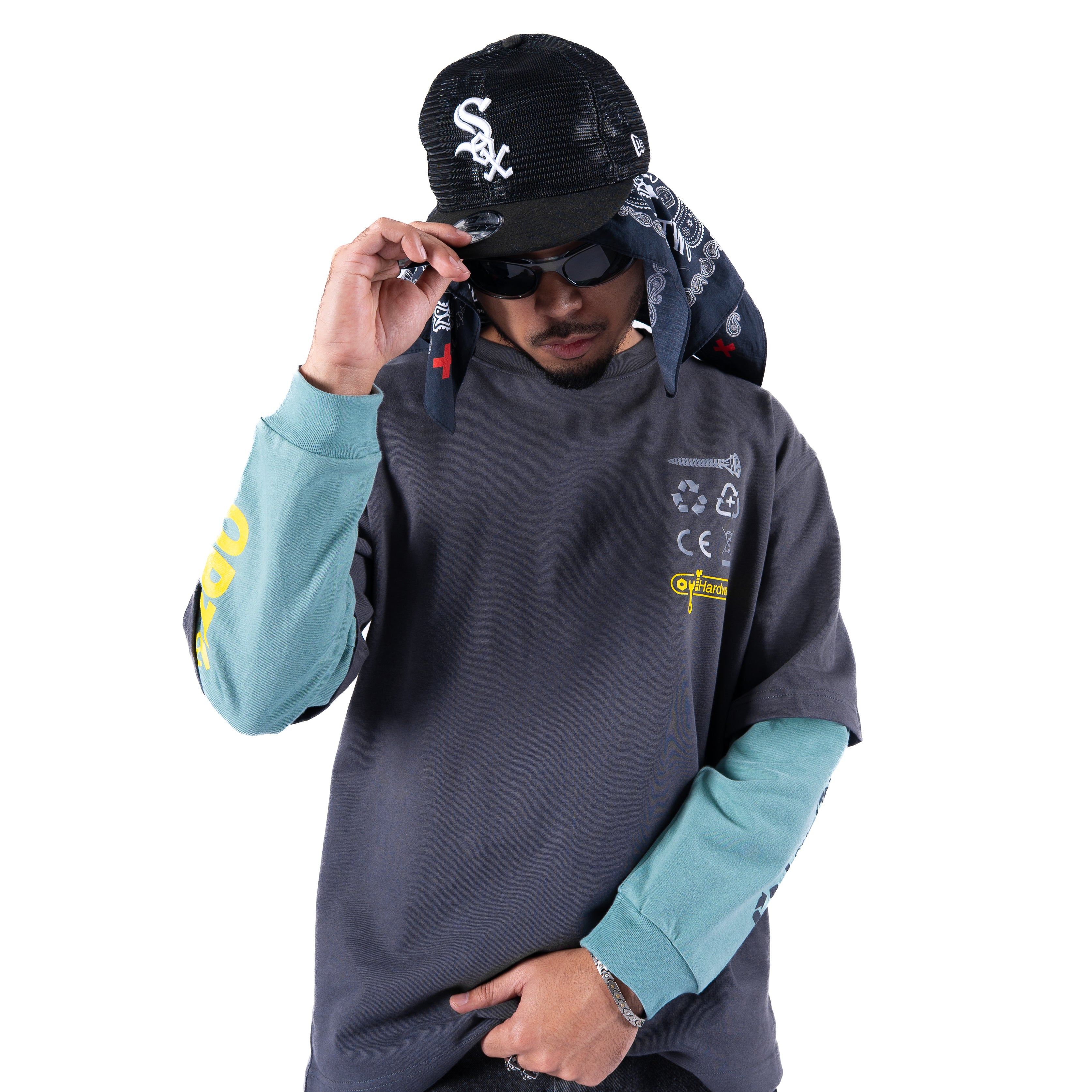 Double Sleeves Tee Hardware (Grey)