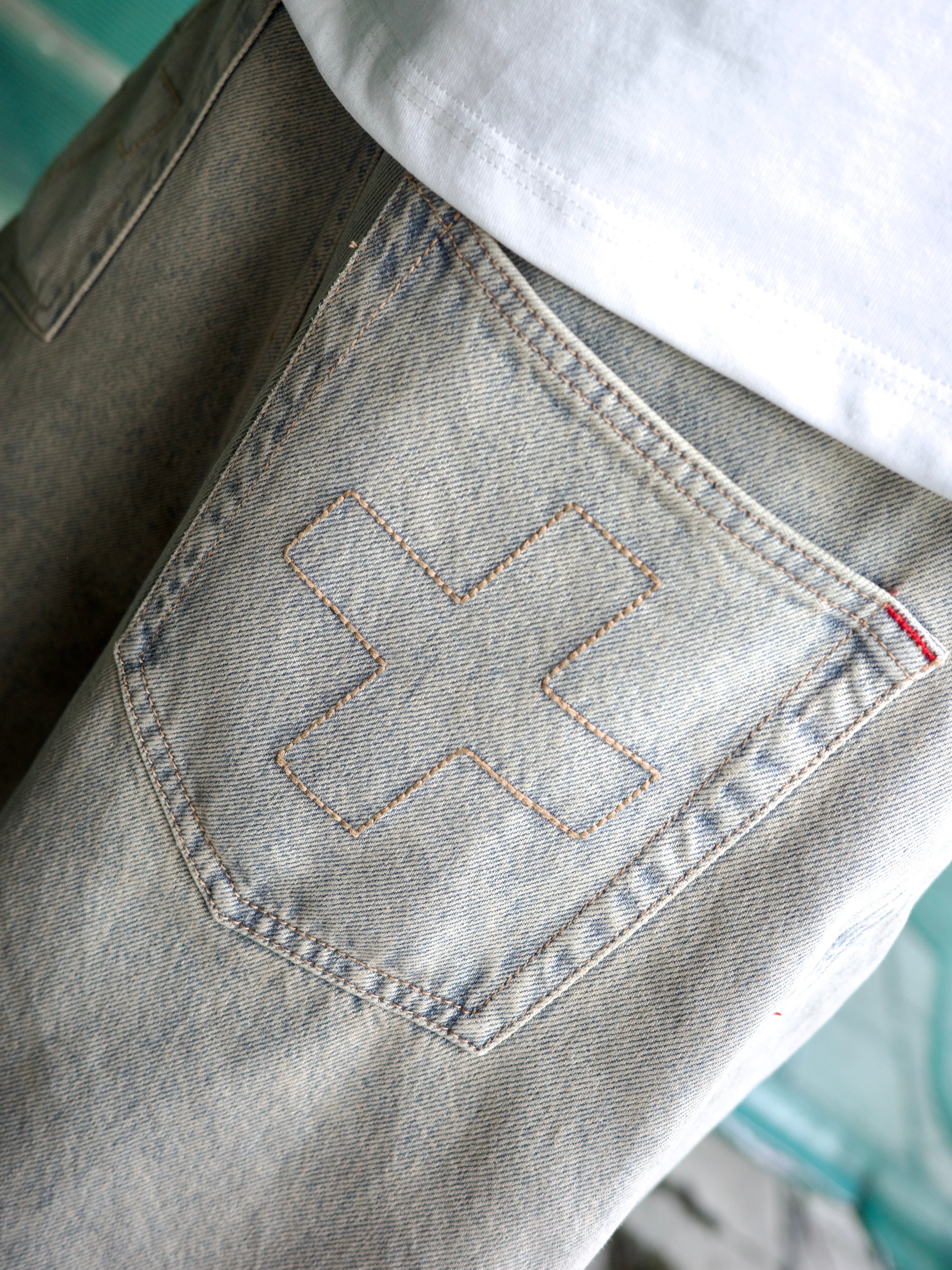 Industrial Washed Denim