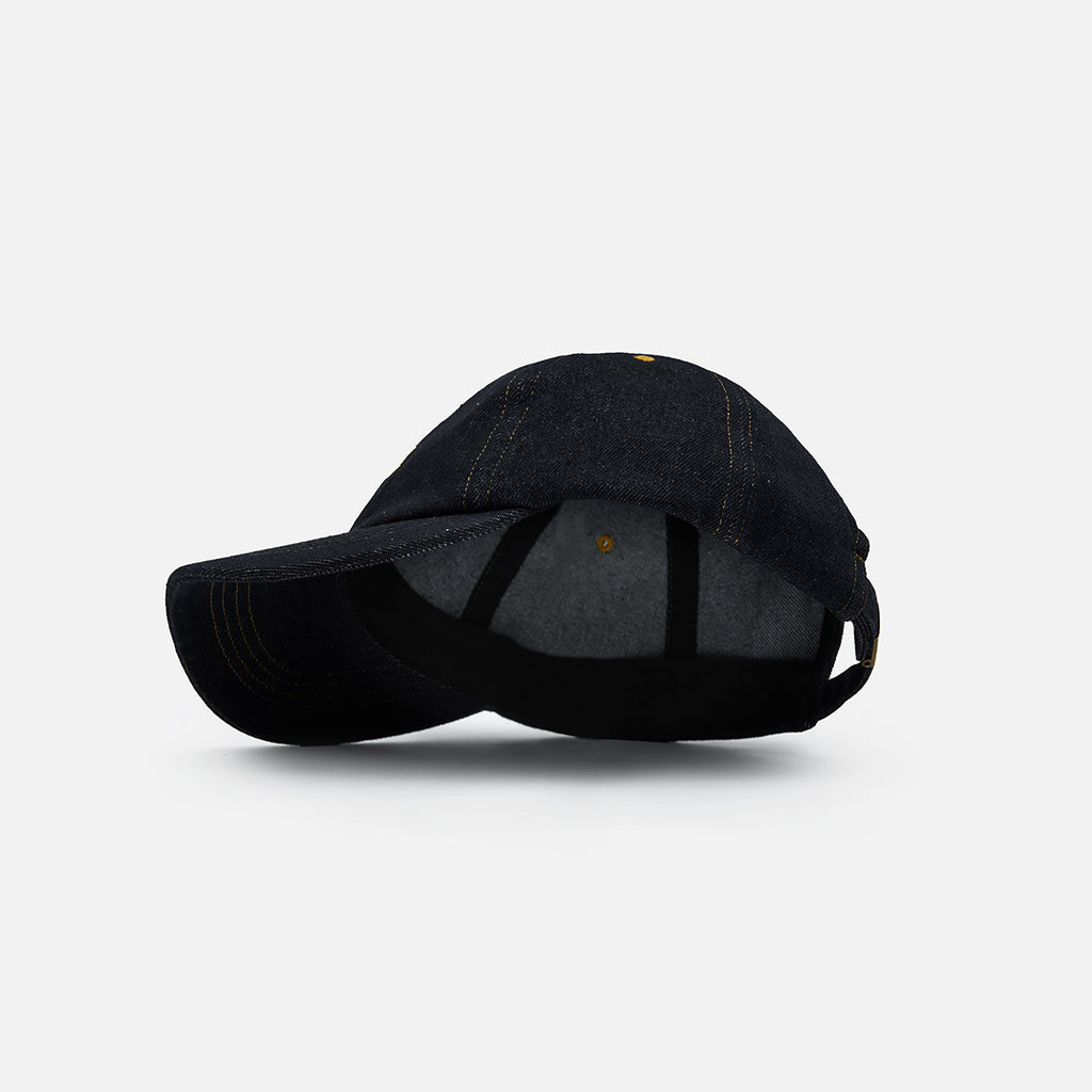 6 Panel Cap (Denim Black)