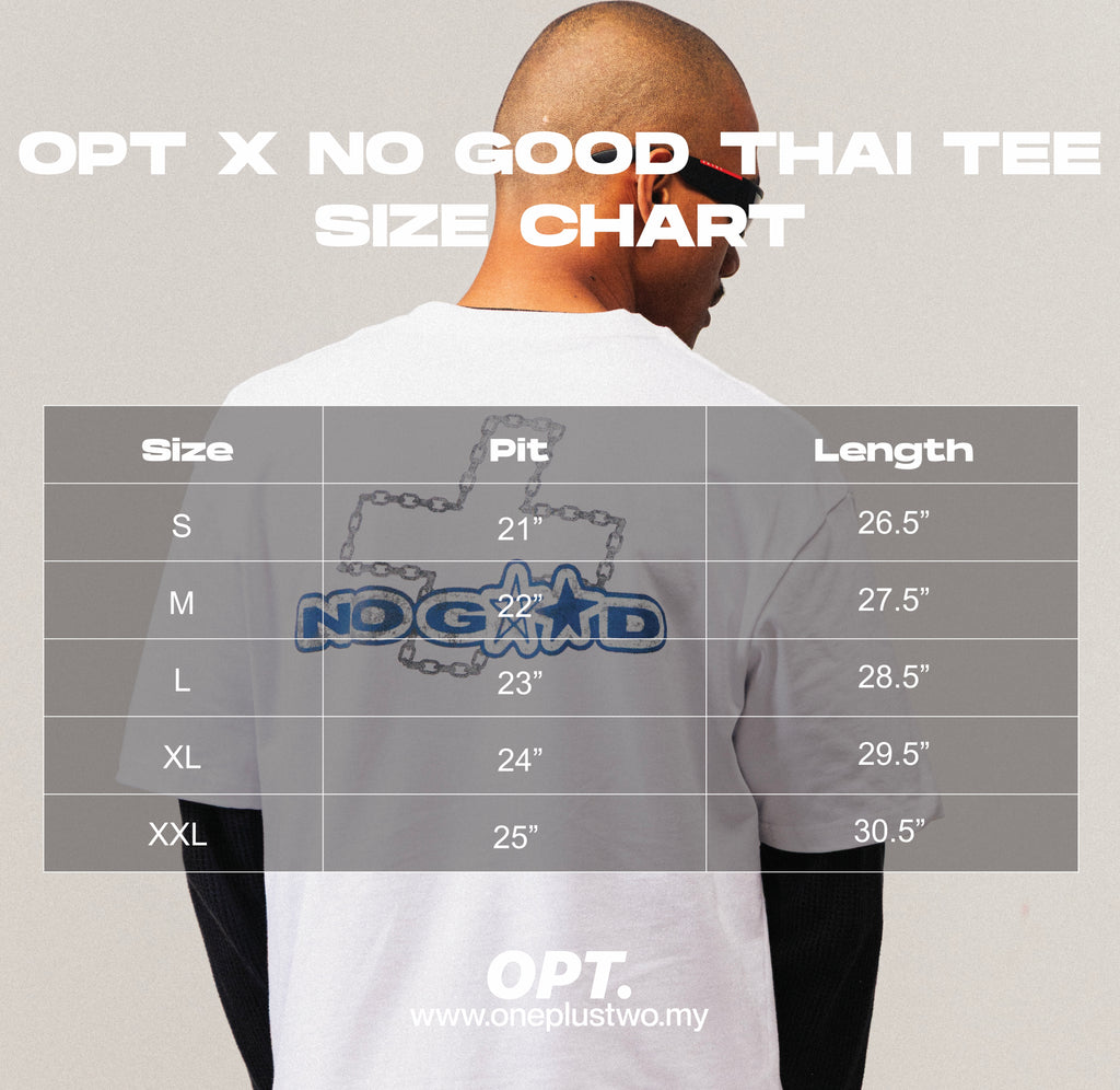 OPT x No Good Thai Tee (White)