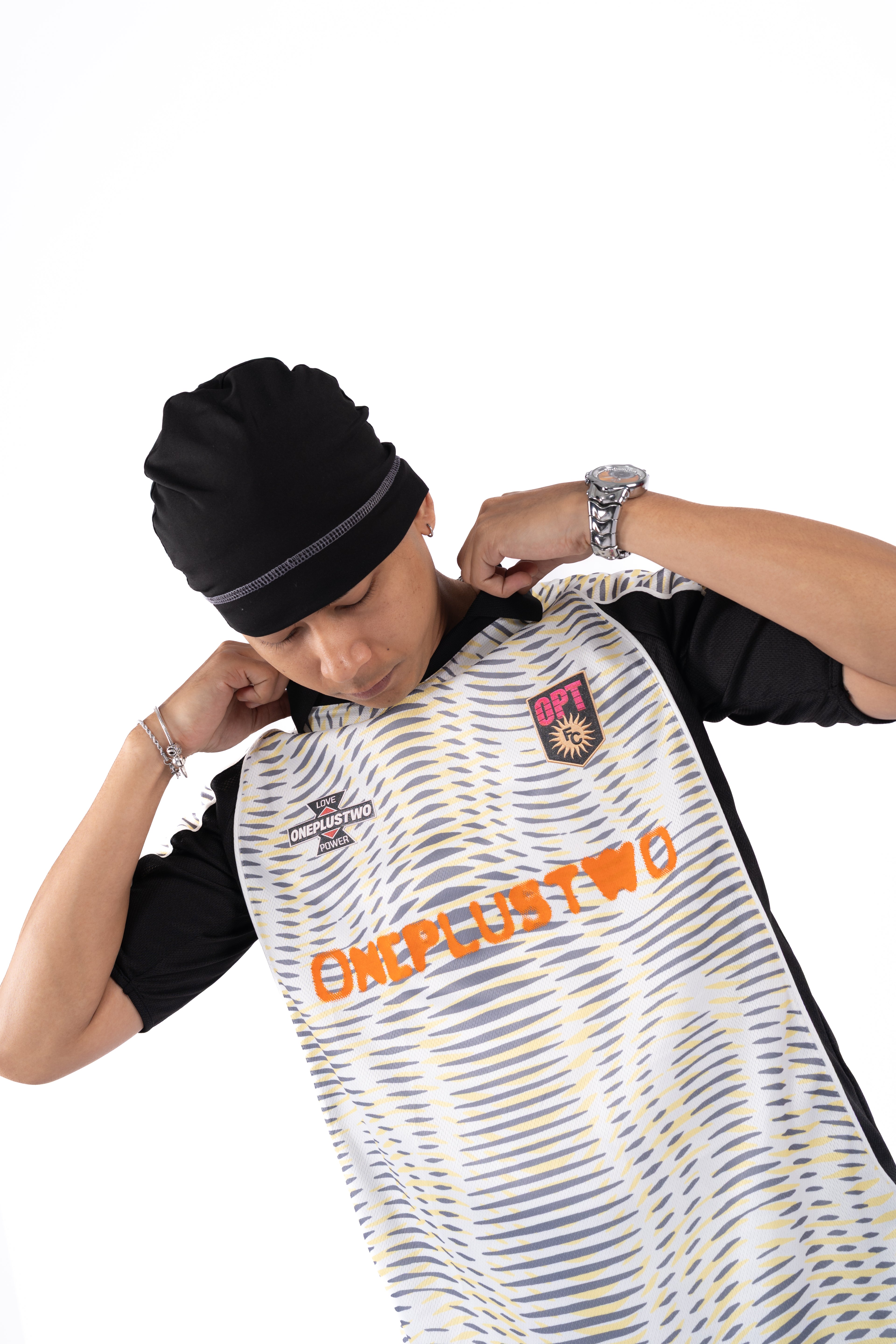 Moire Jersey (White)