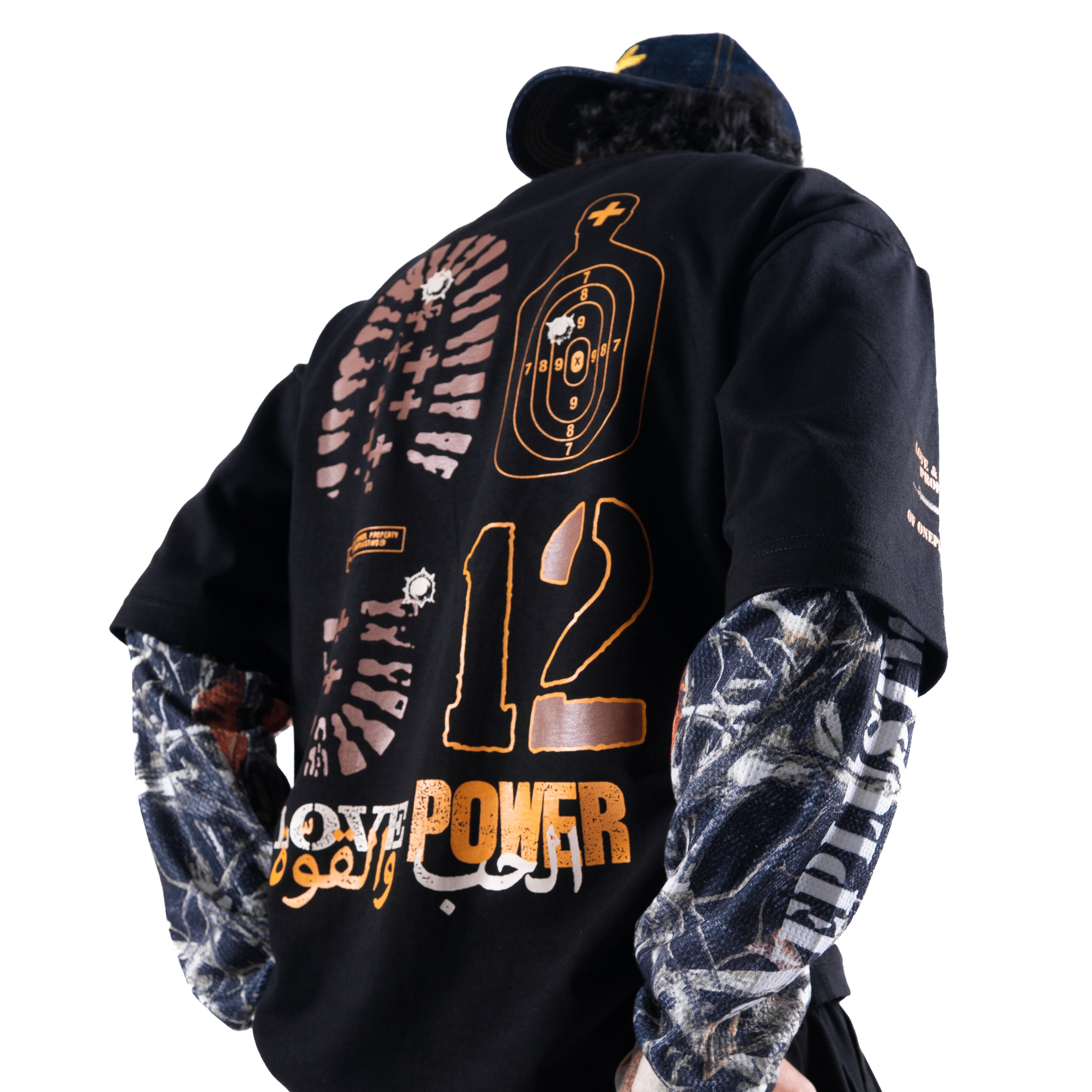 Double Sleeves Tee Real Tree (Black)