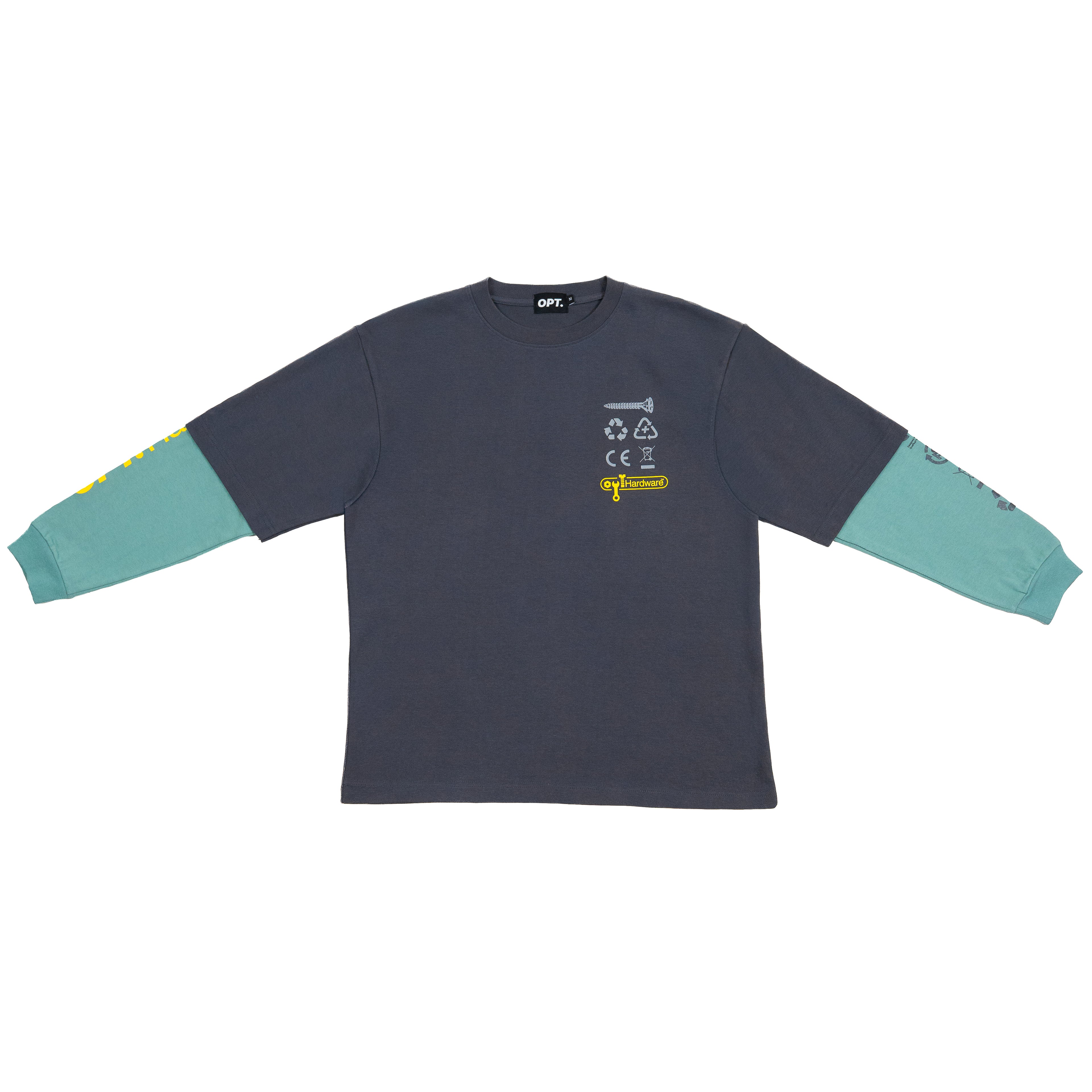 Double Sleeves Tee Hardware (Grey)