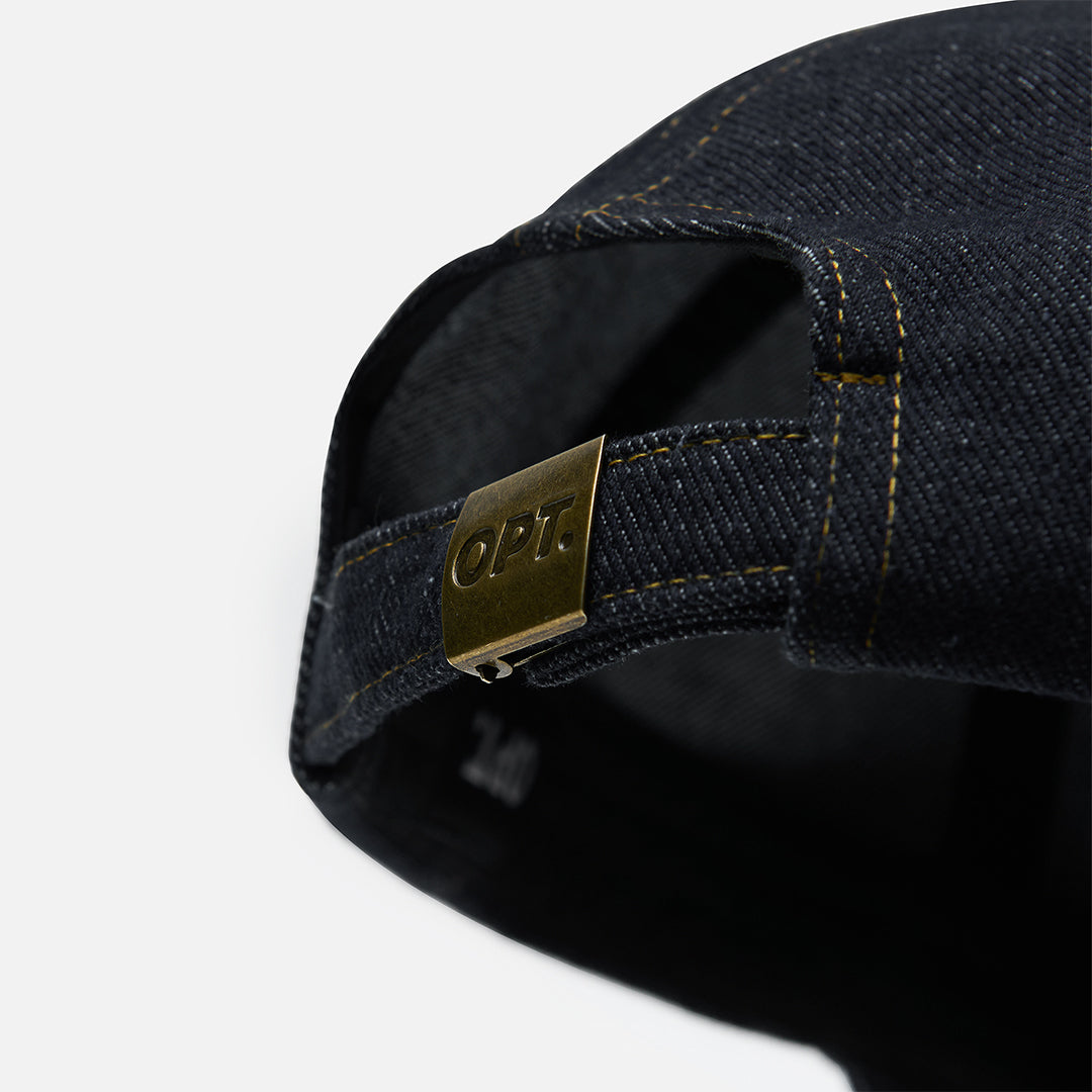 6 Panel Cap (Denim Black)