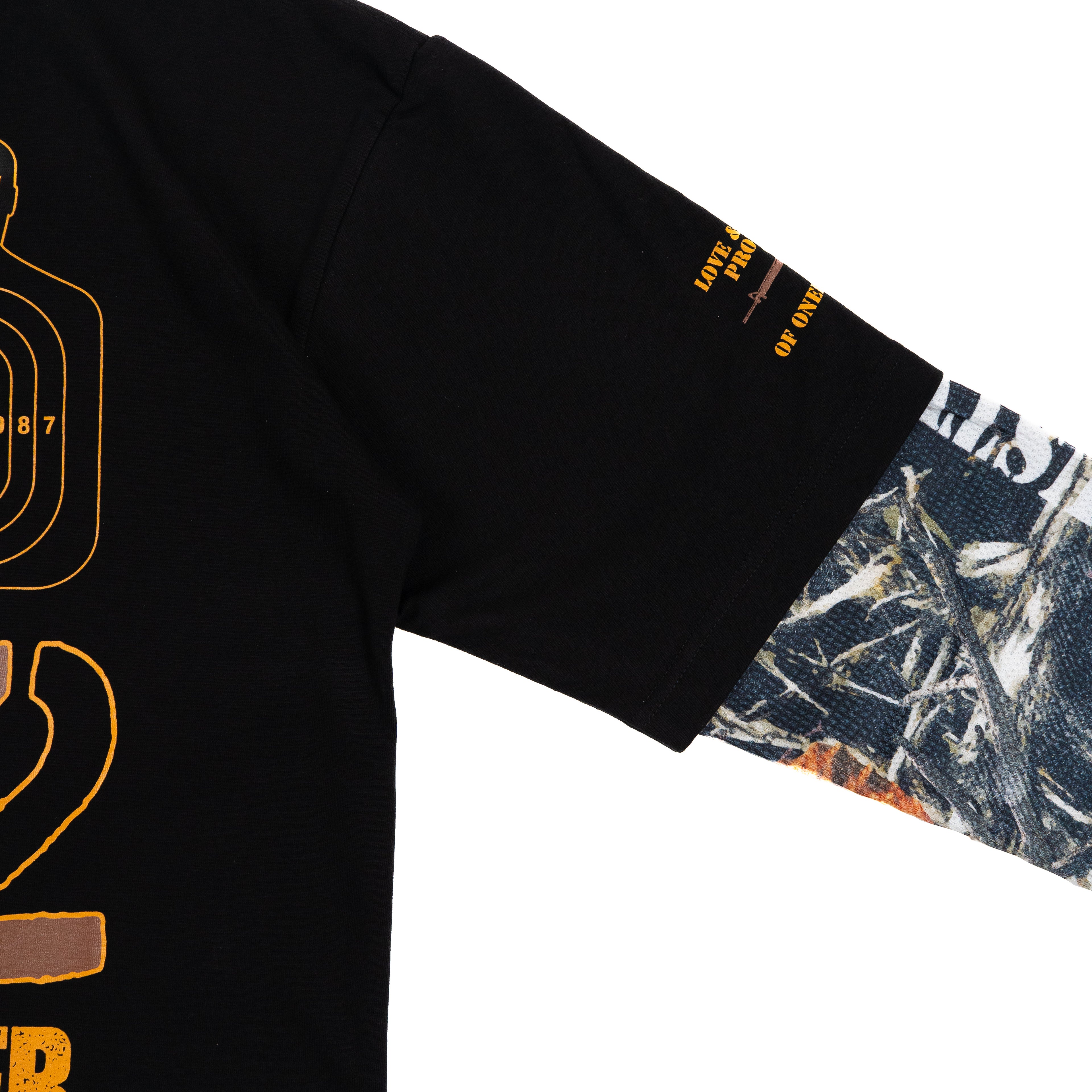 Double Sleeves Tee Real Tree (Black)