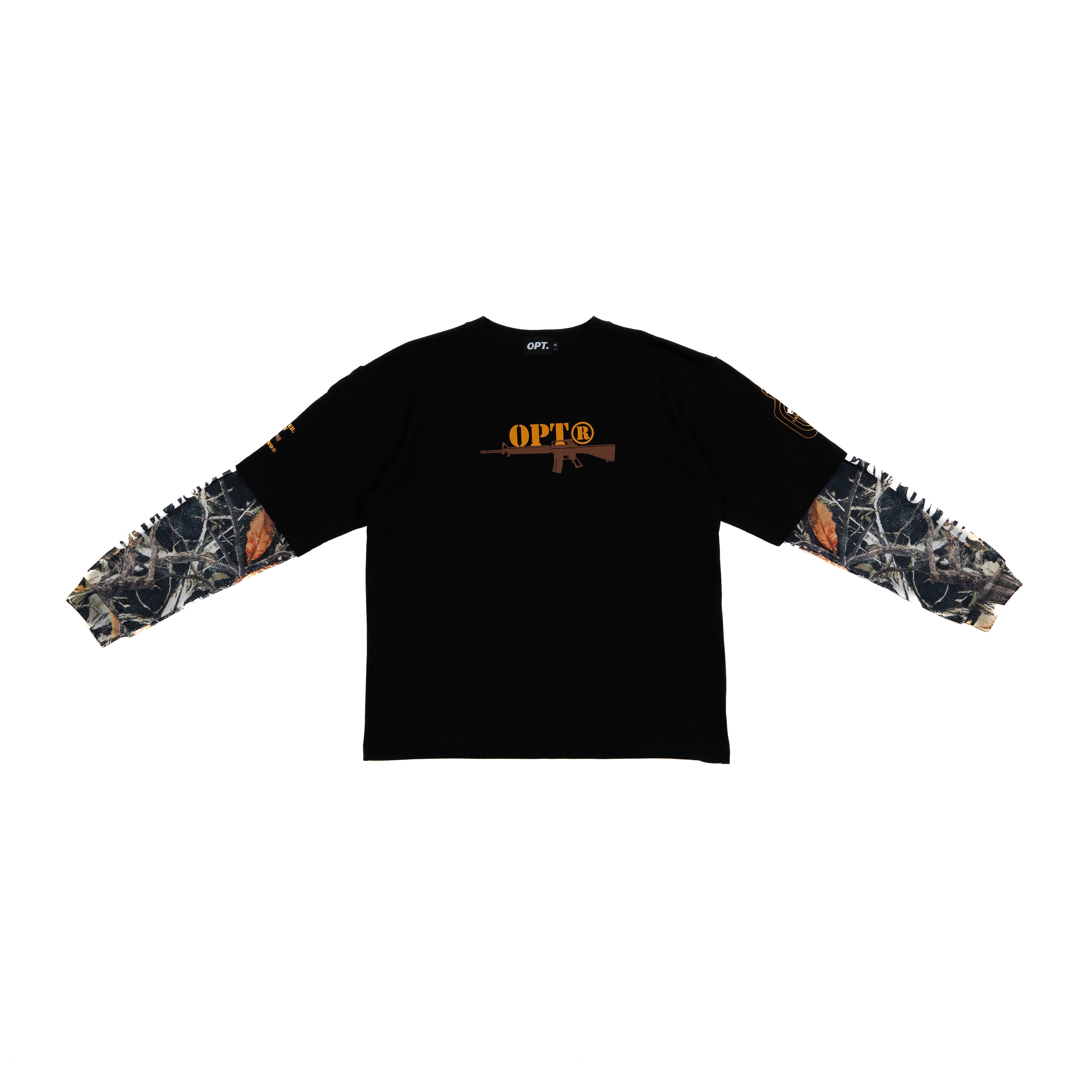 Double Sleeves Tee Real Tree (Black)