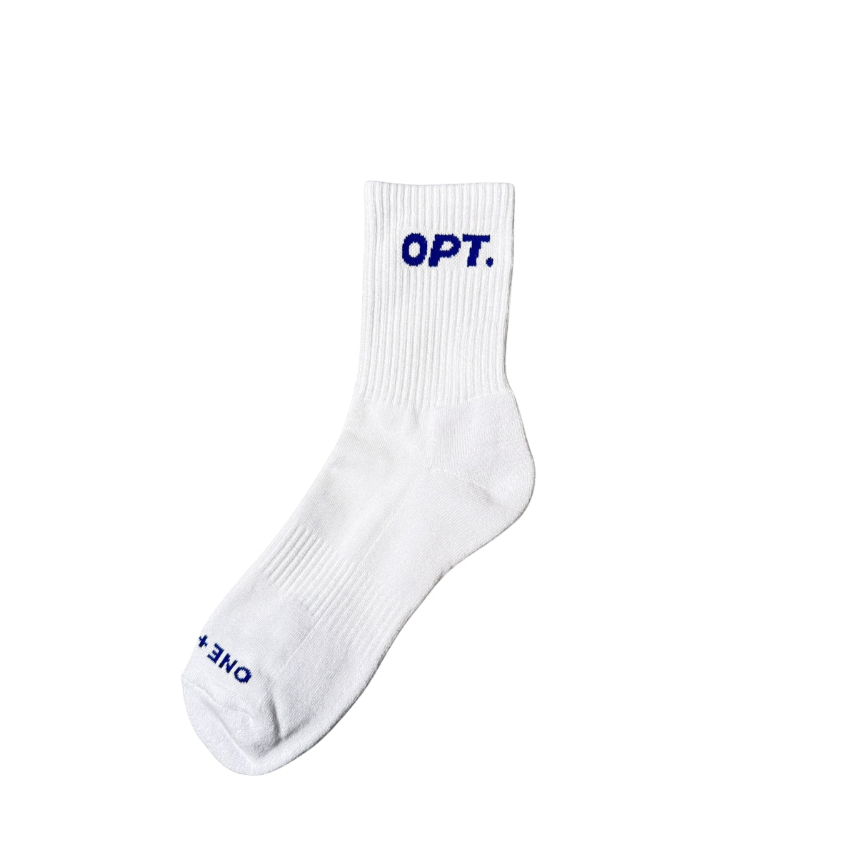 OPT Socks (White & Teal Blue) 1 Pair