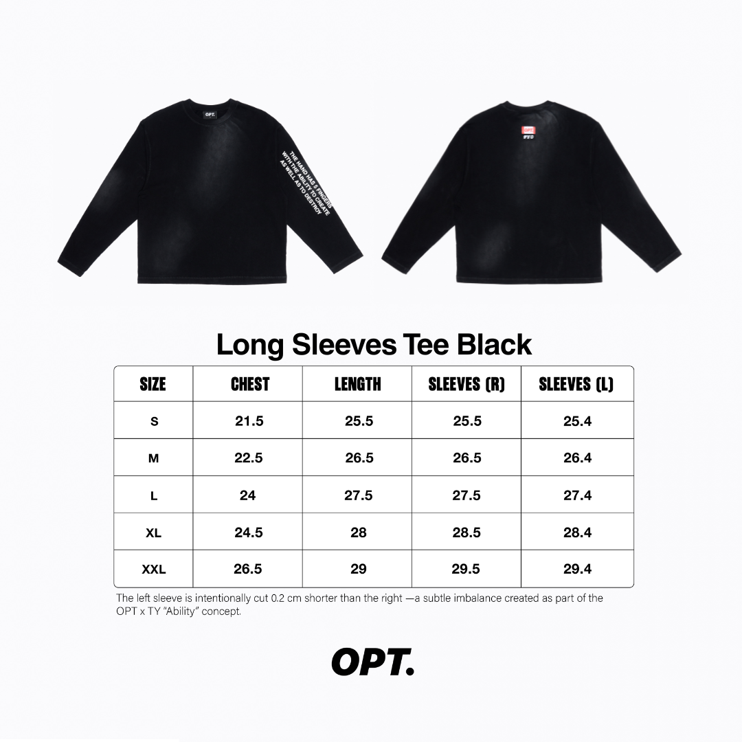 OPT x TY Long Sleeves Tee (Black)
