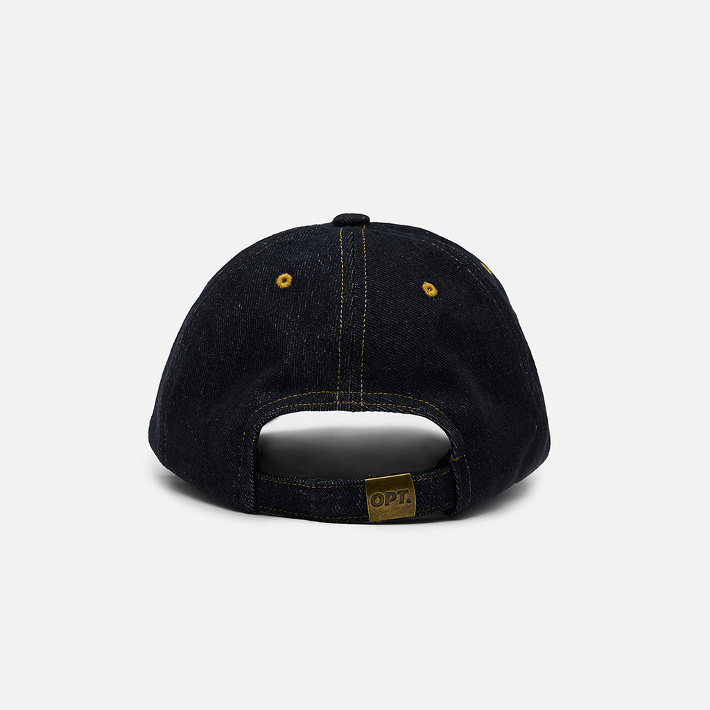 6 Panel Cap (Denim Black)