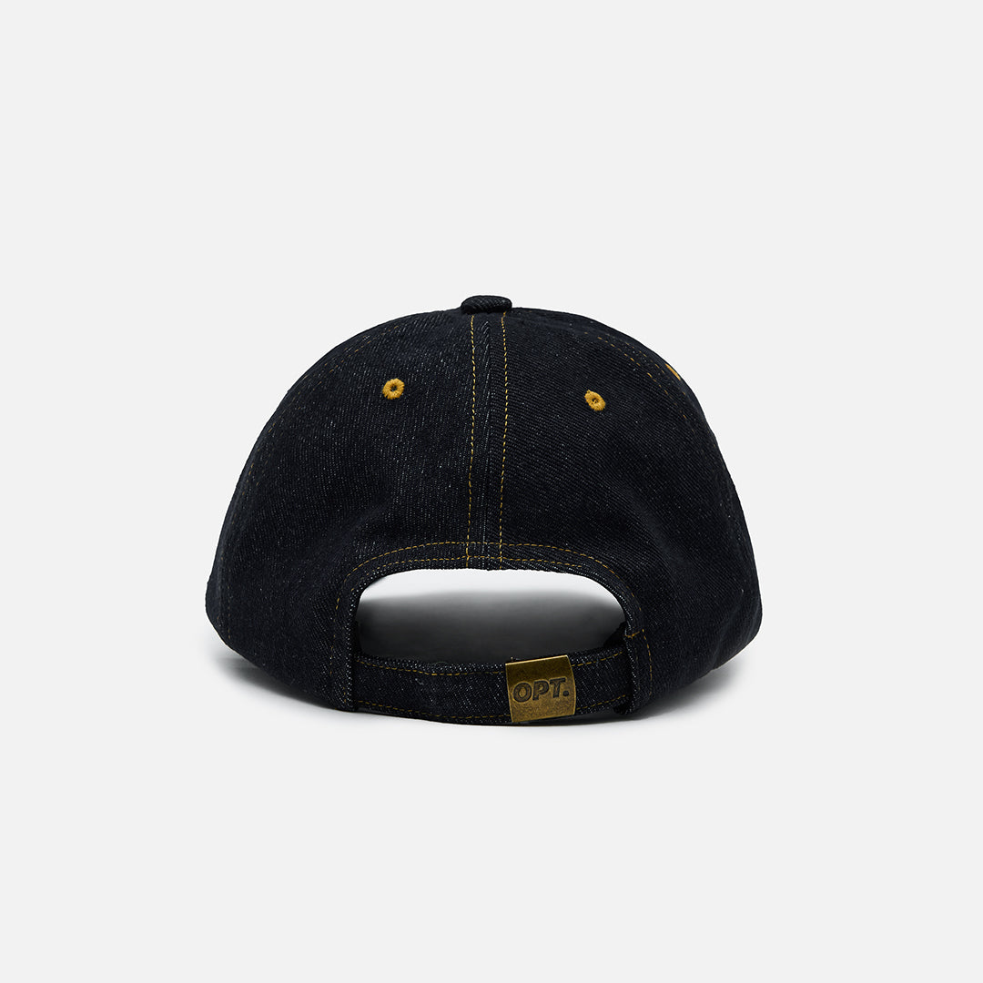 6 Panel Cap (Denim Black)