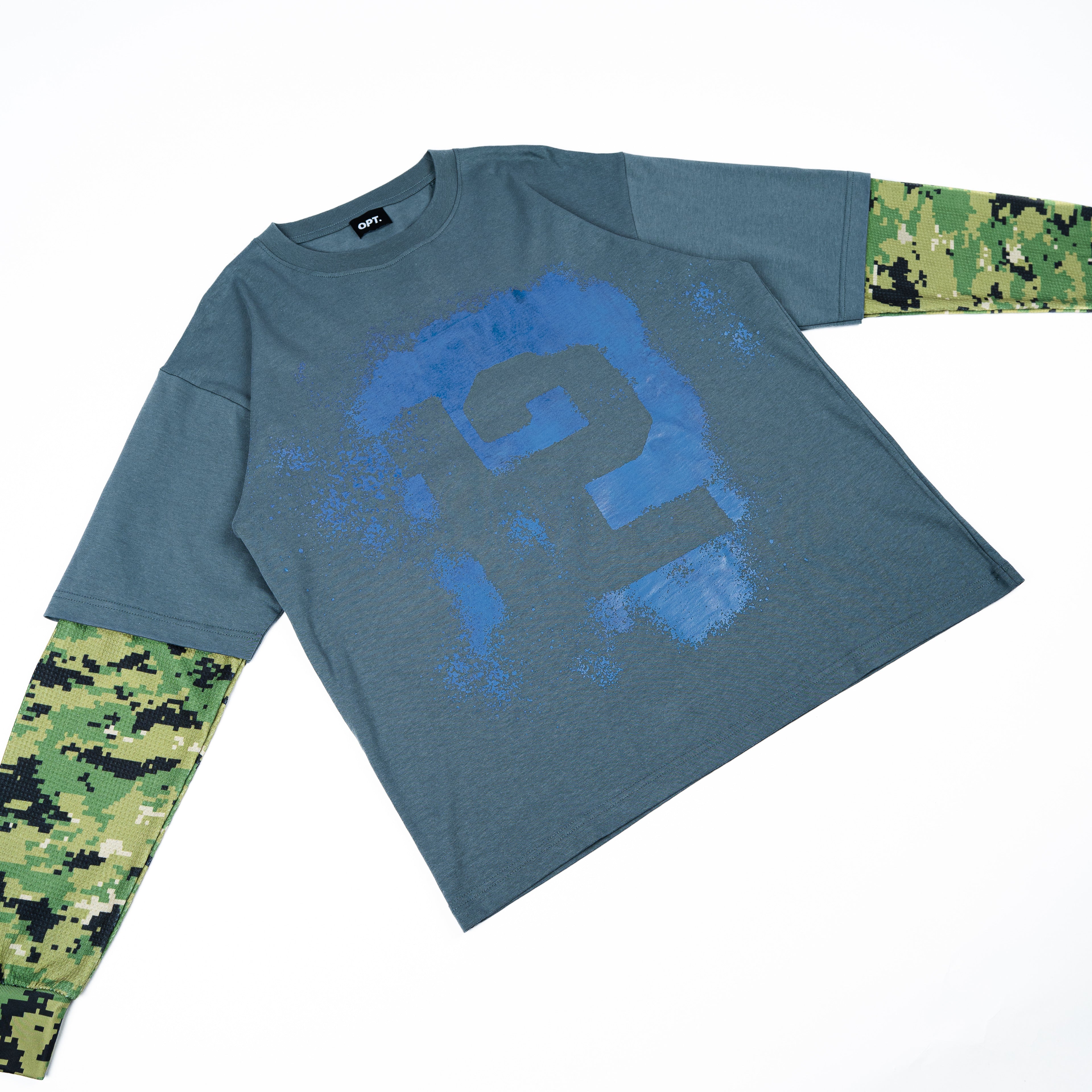 Double Sleeves Tee (Blue)