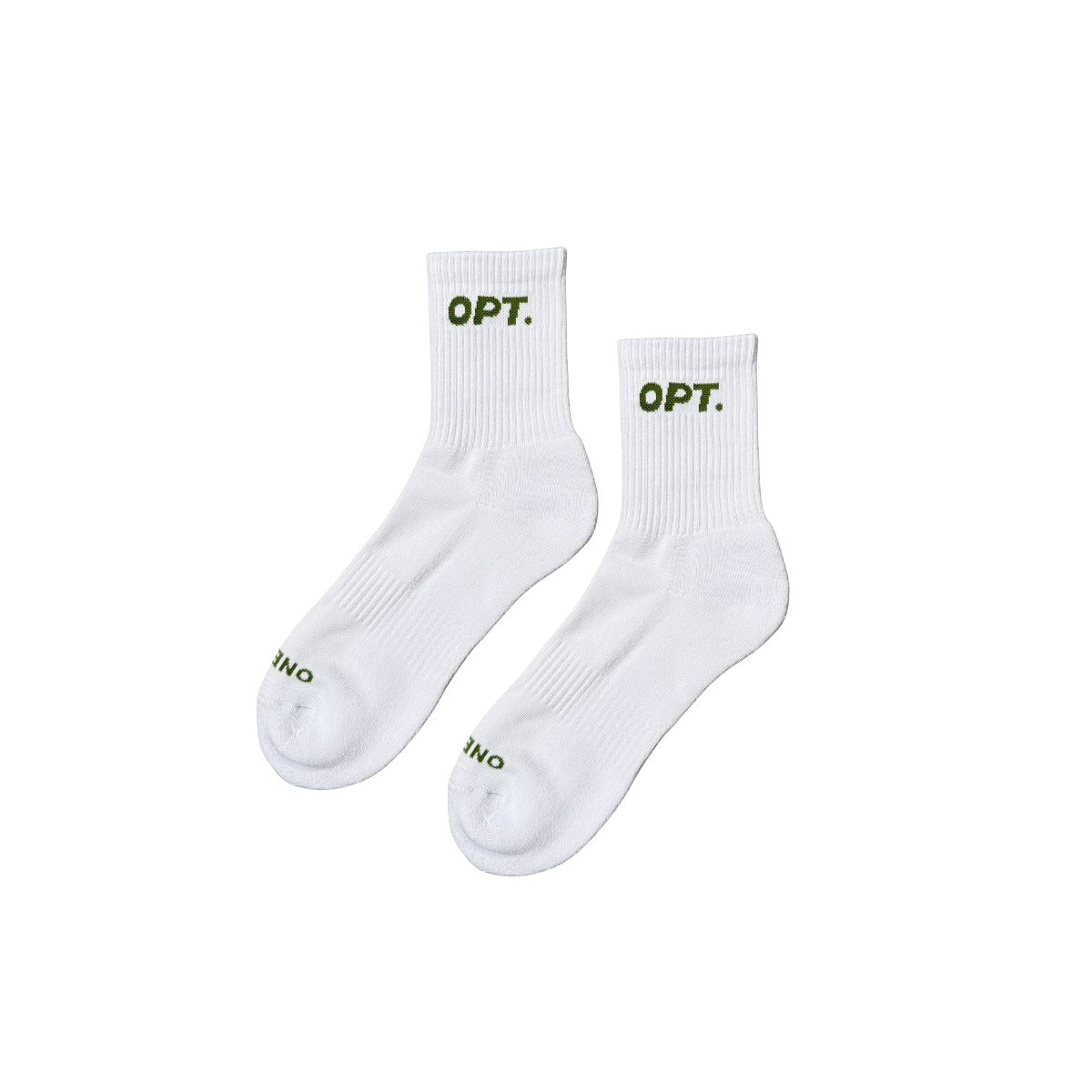 OPT Socks (White & Green) 1 Pair
