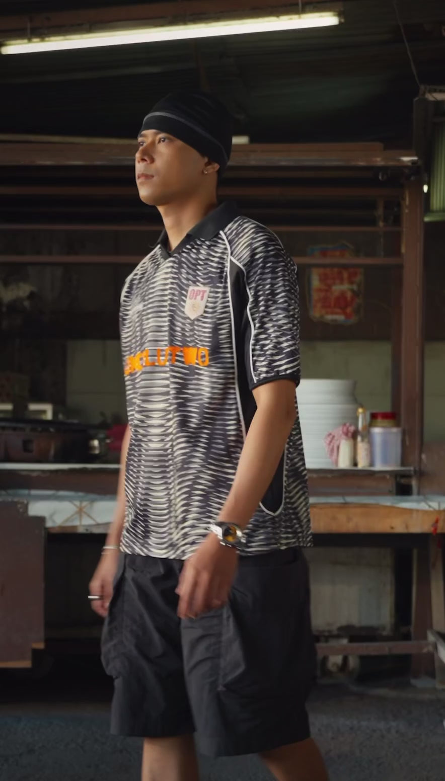 Moire Jersey (Black)